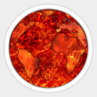 scorched earth Sticker